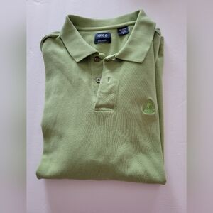 3/$10 Men's Izod short-sleeved polo shirt in lime green--bundle for savings